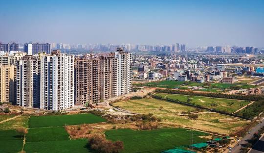 Iconic view of Noida