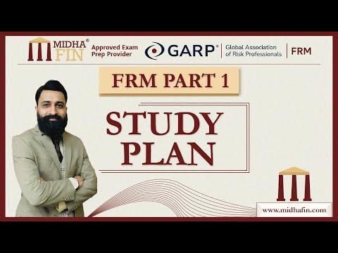 Video explanation of the MidhaFin FRM Part 1 study plan