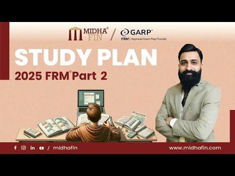 Video explanation of the MidhaFin FRM Part 2 study plan